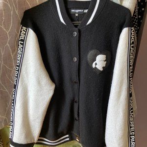 Karl Lagerfeld Wool Bomber Jacket